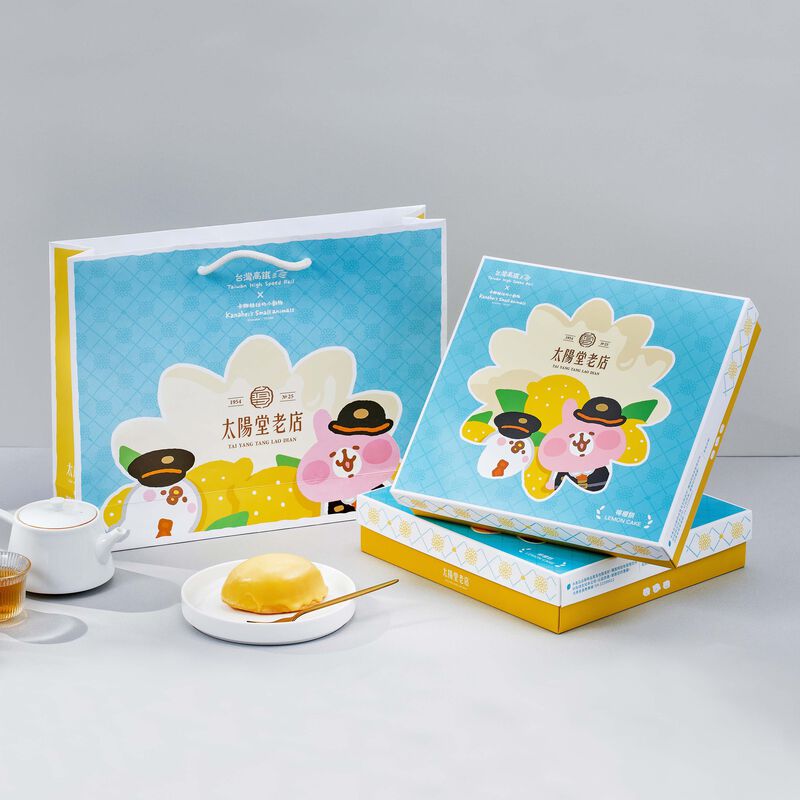 太陽堂老店｜台灣高鐵x卡娜赫拉的小動物聯名檸檬餅-6入 (附專屬提袋), , hi-res image number null